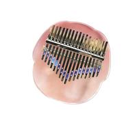 Kalimba professionale Colorato Kalimba Thumb Piano Kalimba Finger Piano per principianti portatile facile da imparare in acrilico a 17 toni