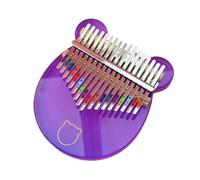 Kalimba professionale Incantevole pianoforte a pollice viola Kalimba Pianoforte a dita Kalimba acrilico colorato per principianti a 17 toni