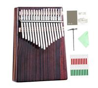 Kalimba Professionale Kalimba 17 Tasti Con Foro Per Pollice In Legno Massello Pieno 21 Tasti Kalimba Strumento Musicale Professionale Per Principianti(Rose wood 21)