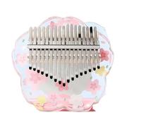 Kalimba Professionale Kalimba Pianoforte A Pollice Piatto Trasparente A 21 Tasti Con Custodia Strumento A 17 Tasti(17 keys)