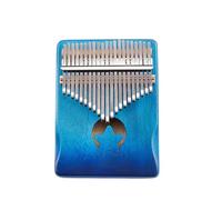 Kalimba Professionale Kalimba Strumento Musicale Creativo Pianoforte A Pollice 21 17 Note In Legno(Star gradient blue 21 notes+cotton bag)