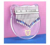 Kalimba Professionale Kalimba Trasparente 17 Tasti Simpatico Pianoforte Acrilico Per Pollice Kalimbas Per Principianti Con Accessori Strumento Musicale A Tastiera(Style 8)