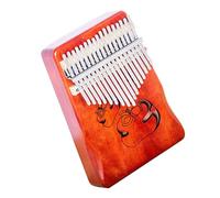 Kalimba professionale Mini strumento per pianoforte da dito kalimba in legno di colore retrò a 17 toni per piccolo strumento da dito (Color : 2)