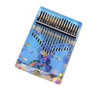 Kalimba professionale Pianoforte a dita Kalimba colorato in acrilico dipinto a 17 toni con mondo sottomarino