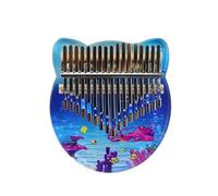 Kalimba professionale Pianoforte a dita Kalimba colorato in acrilico dipinto a 17 toni modello Happy Ocean per principianti