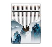 Kalimba Professionale Pianoforte A Pollice Dipinto Con Foro Rotondo Da 21 Note Kalimba A Cinque Dita(12)