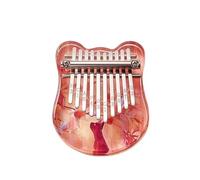 Kalimba professionale Pianoforte a pollice professionale Kalimba per principianti portatile in acrilico con musica cromatica a 17 tasti