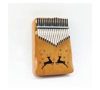 Kalimba professionale Pianoforte con dita in stile cervo volante color legno a 17 toni Kalimba strumento musicale per principianti a 17 toni