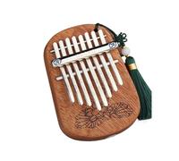 Kalimba professionale Pianoforte da dito interamente impiallacciato in mogano a 8 toni strumento portatile entry-level portatile per pianoforte Kalimba da pollice per principianti