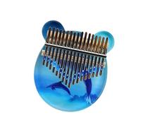 Kalimba professionale Pianoforte da dito kalimba colorato in acrilico per principianti con delfino fantasy dipinto a 17 toni