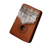 Kalimba professionale Pianoforte da pollice cromatico a 17 toni Kalimba pianoforte da dito per principianti portatile fiore che sboccia colore retrò