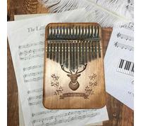 Kalimba professionale Pianoforte professionale portatile a 17 tasti in legno di mogano cromatico per principianti Kalimba Music (Color : 6)