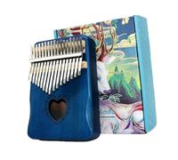 Kalimba professionale Scala cromatica per pianoforte a pollice portatile professionale per principianti a 17 tasti con cuore in mogano (Color : 5)