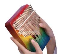 Kalimba professionale Scheda per principianti portatile con musica cromatica in mogano Kalimba professionale da 17/21 tasti Limba (Size : 17)