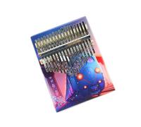 Kalimba professionale Set completo di accessori pianoforte cromatico per pollice Kalimba Pianoforte per dita per strumento semplice entry-level Kalimba a 17 toni (Color : 2)