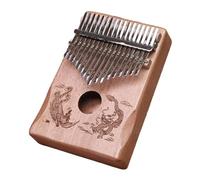 Kalimba Professionale Set Di Pianoforte A Pollice Kalimba Con 17 Tasti Accordatura Manuale Portatile Adatto A Principianti Adulti(17key Loong Coffee)