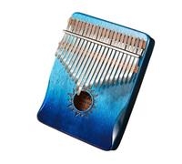 Kalimba professionale Strumento musicale kalimba per pianoforte a dita in mogano con pianoforte a pollice kalimba a 21 toni blu sfumato