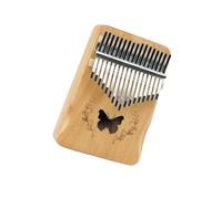 Kalimba professionale Strumento musicale per principianti Kalimba pianoforte a dita in stile farfalla colore legno a 21 toni