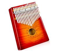 Kalimba professionale Strumento musicale portatile con motivo tigre color sole carta d'acero pianoforte a pollice limba pianoforte a dita kalimba a 17 toni per principianti