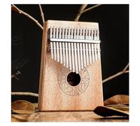 Kalimba professionale Strumento per pianoforte cromatico in mogano impiallacciato Limba Strumento carino Marimba portatile Mini pollice (Color : 2)