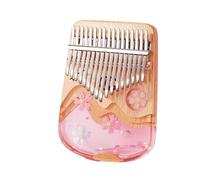 Kalimba professionale Strumento per pianoforte da dito Kalimba in resina per pianoforte a pollice in resina con fiori di ciliegio a 17 toni (Color : 2)
