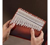 Kalimba professionale Strumento per pianoforte pollice impiallacciato a 34 tasti impiallacciatura in legno di faggio dito scala cromatica carino strumento musicale pianoforte portatile kalimba (Color
