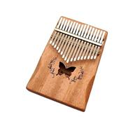 Kalimba professionale Tutto il pianoforte a pollice Kalimba in legno massello singolo strumento musicale portatile pianoforte a dito a 17 toni (Color : 2)