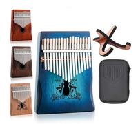 kalimba strumento Kalimba pianoforte portatile a 17 tasti con borsa portaoggetti libro di studio Kalimba in mogano di alta qualità