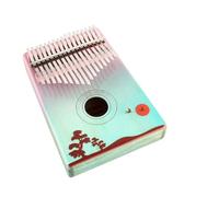 kalimba strumento Mini strumento Kalimba a cinque dita a 17 toni per pianoforte a dita dipinto in 3D per principianti