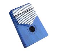 Kalimba Strumento Musicale Il Pianoforte A Pollice Kalimba A 17 Tasti È Dotato Di Un Martello Protettivo Integrato Ad Alte Prestazioni E Di Istruzioni Per L'apprendimento In Mogano(Blue)