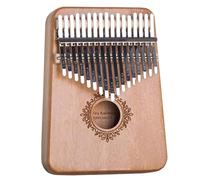 Kalimba Strumento Musicale Kalimba 17 Tasti Pianoforte A Pollice In Acrilico Trasparente, Scheda Singola, Strumento Musicale In Legno Di Mogano, Pianoforte A Dita Africa(Wood 2)