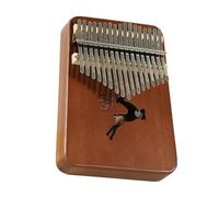 Kalimba Strumento Musicale Kalimba 17 Tasti Pianoforte A Pollice In Acrilico Trasparente, Scheda Singola, Strumento Musicale In Legno Di Mogano, Pianoforte A Dita Africa(Wood 1)