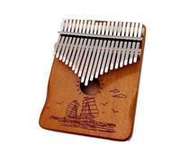 Kalimba Strumento Musicale Kalimba 21 Tasti Pianoforte A Pollice Portatile Protezione Per Le Mani Foro Sonoro Posteriore In Legno Strumento A Tastiera Con Adesivi