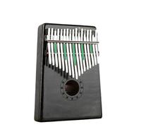 Kalimba Strumento Musicale Kalimba Pianoforte A Pollice In Acero Con Tastiera Singola A 17 Tasti Martello Per Accordatura Musicale Pianoforte Portatile Professionale Per Le Dita(Black)