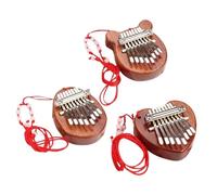 Kalimba Strumento Musicale Mini Kalimba A 8 Tasti Con Cordino Pianoforte Per Dita Pianoforte A Pollice Amante Della Musica(B)