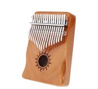Kalimba Strumento Musicale Pianoforte A Pollice Kalimba In Legno Massello A 17 Tasti Professionale In Mogano Lucido Con Protezione Per Le Mani Strumento Musicale(D)