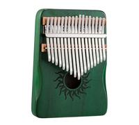 Kalimba Thumb Piano - Serie Sun, Design Hollow Box, Tastiera for pianoforte a dita in legno di acero bianco da 17/21 tasti, Ideale for principianti, bambini, adulti(Green,17Key)