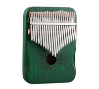 Kalimba Thumb Piano - Serie Sun, Design Hollow Box, Tastiera for pianoforte a dita in legno di acero bianco da 17/21 tasti, Ideale for principianti, bambini, adulti(Green,21Key)