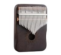 Kalimba Thumb Piano - Serie Sun, Design Hollow Box, Tastiera for pianoforte a dita in legno di acero bianco da 17/21 tasti, Ideale for principianti, bambini, adulti(Black,21Key)