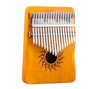 Kalimba Thumb Piano - Serie Sun, Design Hollow Box, Tastiera for pianoforte a dita in legno di acero bianco da 17/21 tasti, Ideale for principianti, bambini, adulti(Plate Type,21Key)