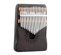 Kalimba Thumb Piano - Serie Sun, Design Hollow Box, Tastiera for pianoforte a dita in legno di acero bianco da 17/21 tasti, Ideale for principianti, bambini, adulti(Black,17Key)