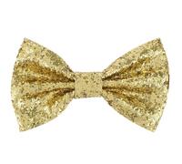 KALIONE Papillon da uomo con paillettes, regolabile, pre-annodato, con glitter, per matrimoni e feste in maschera, Oro, Taglia unica