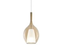 Ideallux Lampada a sospensione Ideal Lux Kalique 2, color ambra, Ø 18 cm Ideallux