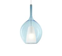 Kalique sp1-2 d28 azzurro lampada a sospensione E27 AZZURRO