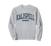 Kalispell Montana MT College University Style Blu Felpa