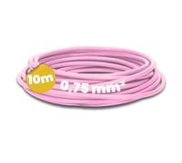 Kalitec 10 metri H05V-K 0,75 mm² cavo di cablaggio rosa I cavo flessibile I cavo singolo in PVC I cavo 0,75 mm2 I cablaggio a filo singolo I cavo di commutazione