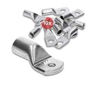Kalitec 10 Pezzi Capicorda Tubolari 70 mm² M6 in Rame Stagnato HR70-6
