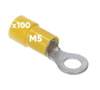 Kalitec 100 Capicorda ad Anello 4-6 mm² M5 Giallo, Connettore a Crimpare