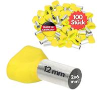 Kalitec 100 Terminali Isolati 2 x 6,0 mm² - Puntalini Doppi AET612GE