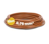 Kalitec 10m Cavo di Cablaggio H05V-K 0,75 mm² Marrone, Filo Singolo PVC